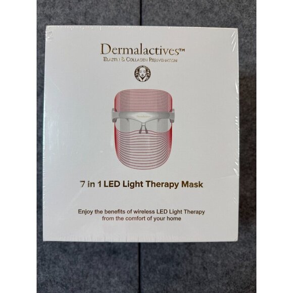 Dermalactives 7-in-1 LED Light Therapy Mask Anti Aging for Skin Rejuvenation - Picture 1 of 3